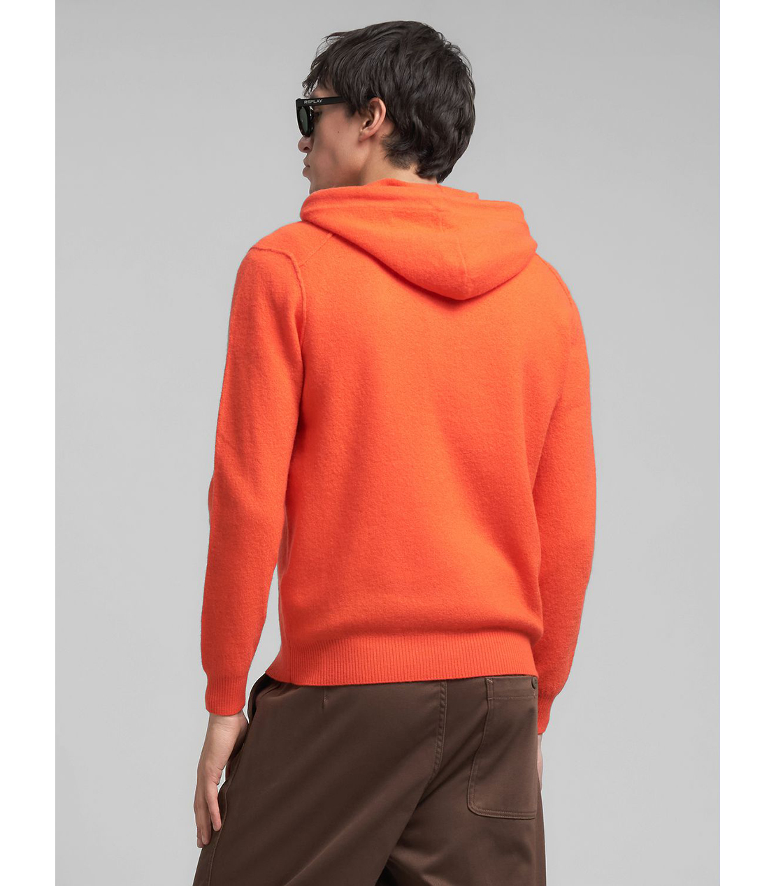 ブライトカラー ニットフーディー 詳細画像 オレンジ 3